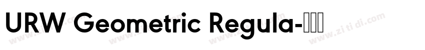 URW Geometric Regula字体转换